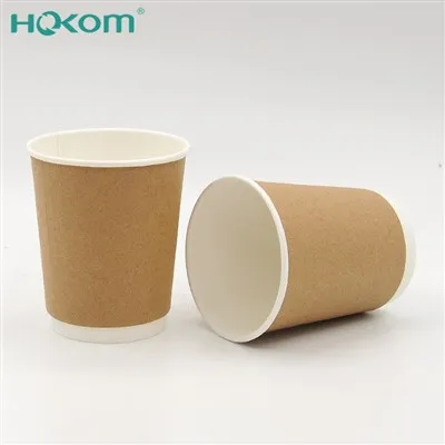 It-Tazza tal-Kafè tal-Bejgħ bl-ingrossa taċ-Ċina 8oz 12oz 16oz Karta tal-Karta Double Kraft Paper Cup Tazza Takeaway