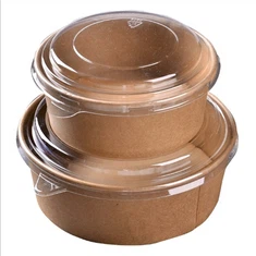 Hokom jneħħi l-eko-ħbiberija li jintremew kannella Kraft \/ White Paper Insalad Bowl